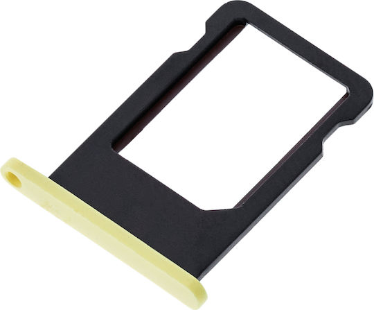 Tavă SIM Card Iphone 5C Galbenă