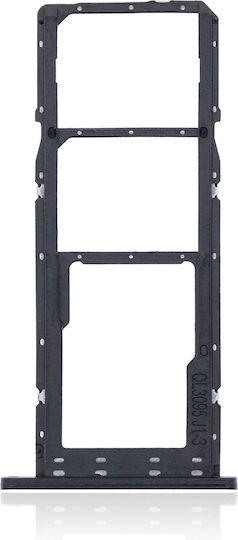 Dual SIM Kartenhalter Samsung Galaxy A02s A025 2020 A03 A035 2021 Schwarz