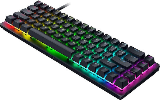 Razer Huntsman V3 HE Hall Effect Tastatură de Gaming 65% cu Comutatoare Magnetic și Iluminare RGB Engleză SUA