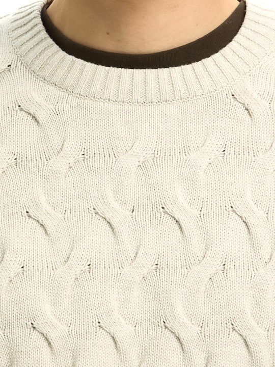 Crew Neck Πουλόβερ Silver-birch