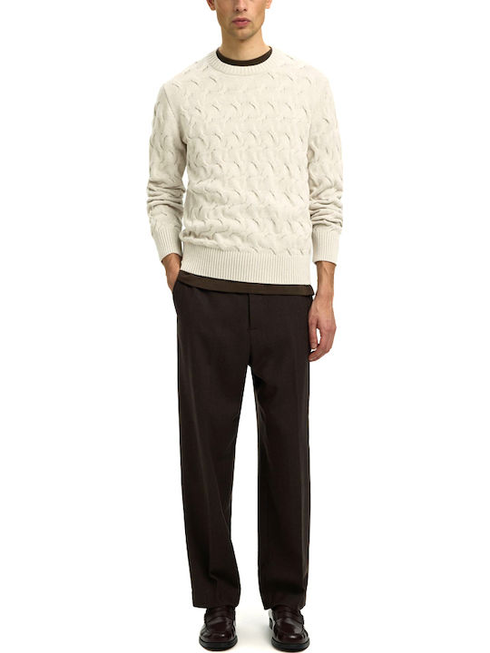 Crew Neck Πουλόβερ Silver-birch