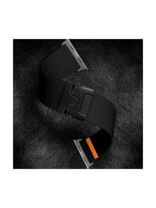 Apple Watch 38 40 41 S10 42mm Xdfind Parachute Elastic Nylon Strap Black