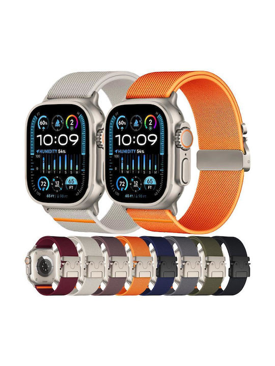 Apple Watch 42 44 45 46 49mm Xdfind Αλεξίπτωτο Λουράκι Ελαστικό Νάιλον Χαρακτηριστικό Πράσινο