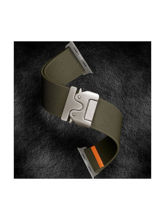 Apple Watch 38 40 41 S10 42mm Xdfind Parachute Elastic Nylon Strap Feature Green