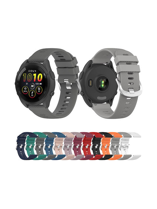 Каишка Garmin Forerunner 255 265 Vivoactive 4/venu 2 22mm Силиконова Релефна Черна