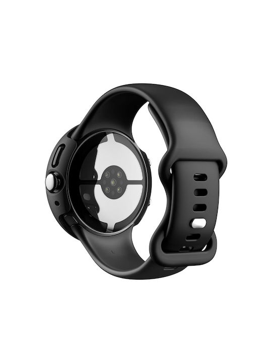 Spigen Dünn Passform 360 Acs11746 Google Pixel Watch 4 45 mm Watch 5 45 mm Schwarzes