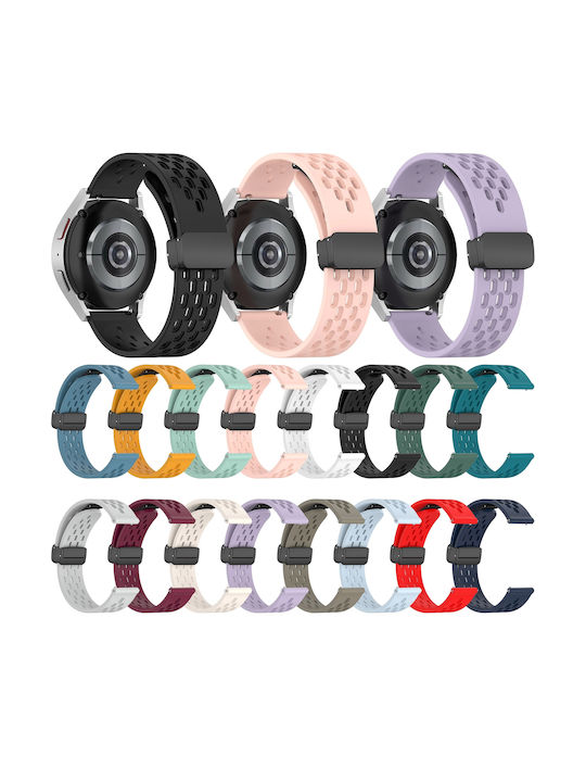 Каишка Garmin Forerunner 255 265 Vivoactive 4/venu 2 22mm Силиконова Магнитна Закопчалка Бяла