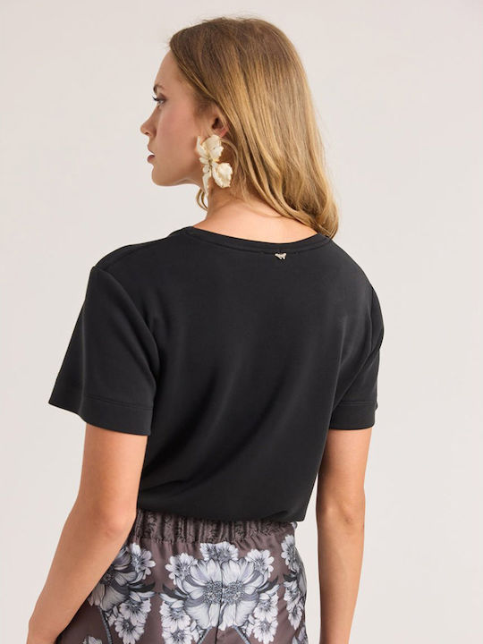 Damen T-Shirt Schwarz