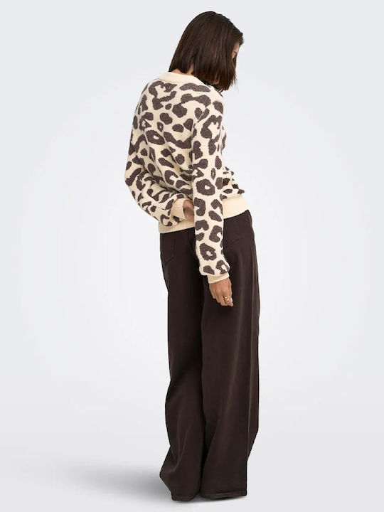 Damen Langärmeliges Pullover Crem