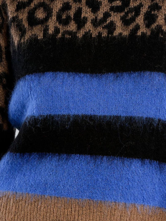 Women's Sweater Animal Print Brown