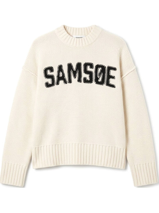 Women's Woolen Sweater Ecru-Black