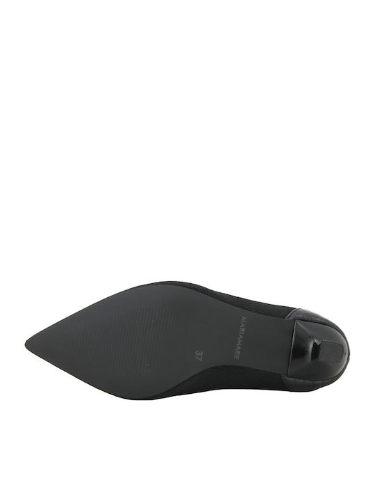 Leder Damen Stiefeletten Schwarz