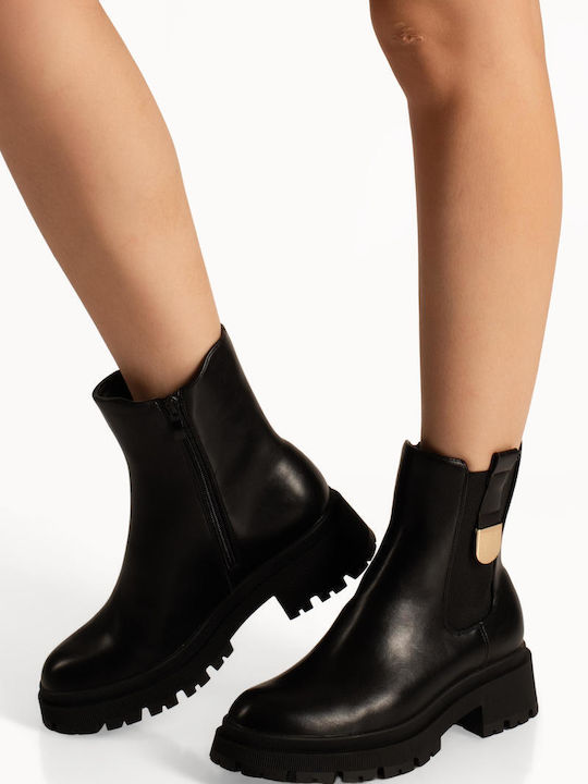 Stiefeletten Damen Schwarz