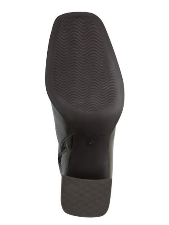 Damen Stiefeletten aus Lackleder Grüne