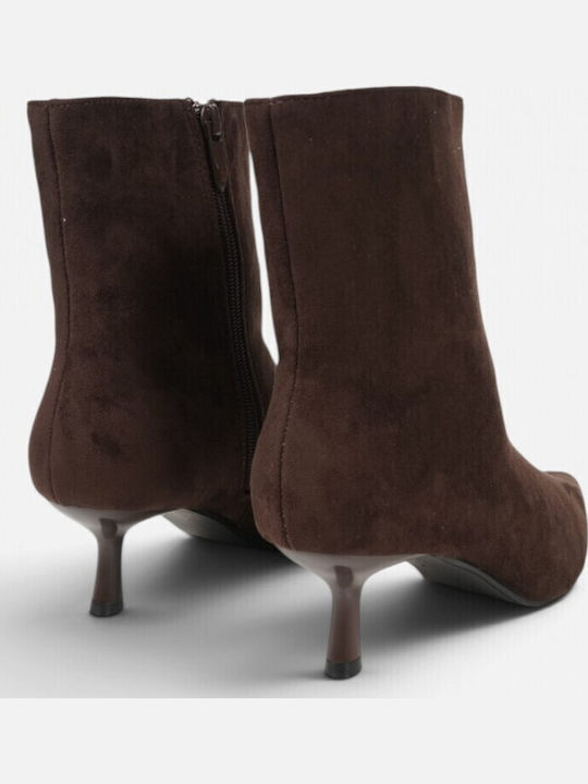 Ghete Dama De Catifea Maro Ankle Boots