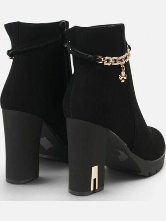 Suede Women's Ankle Boots Black