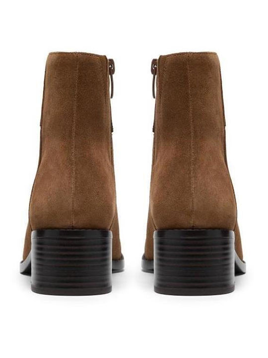 Top Leder Damen Stiefeletten Braune