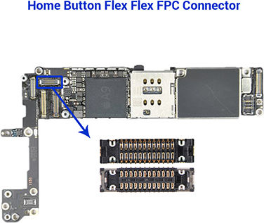 Home Button Fpc Connector Iphone 6s 6s Plus J4100 22 Pin