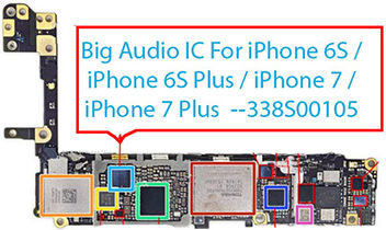 Big Audio Ic Iphone Se 2016 6s 6s Plus 7 7 Plus U3500 U3101 338s00105 144 Pins Reballed