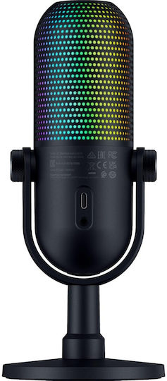 Razer Seiren V3 Chroma Microfon Condensator DSP pe 32 de biți de birou pentru Vocale
