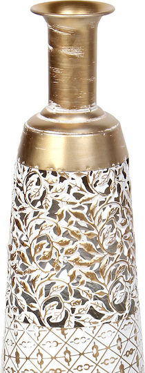 Keskor Floor Vase Metallic Gold 22x22xH73cm Keskor Floor Vase Metallic Gold 22x22xH73cm