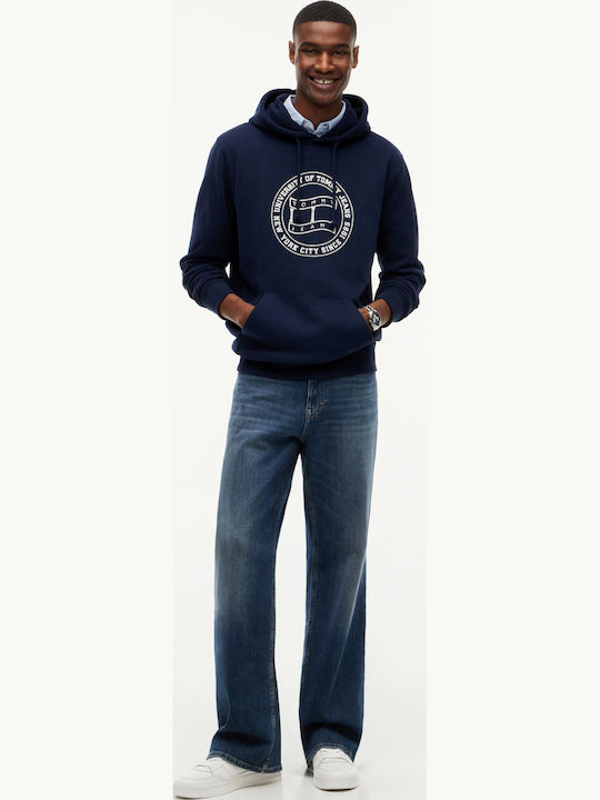 Tjm Reg Crest Sweatshirts für Herren mit Kapuze Dunkelblau