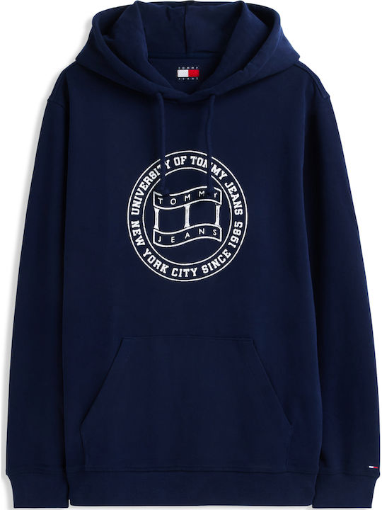Tjm Reg Crest Sweatshirts für Herren mit Kapuze Dunkelblau