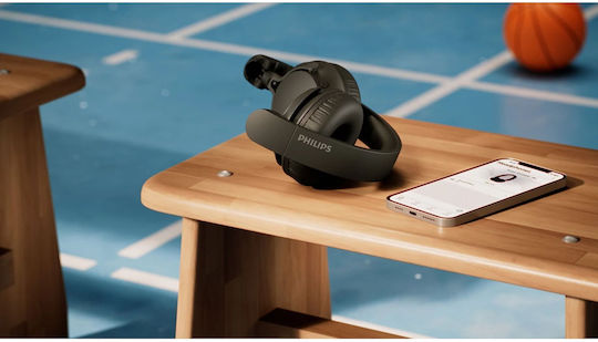 Philips TAH4500 Ασύρματα Bluetooth On Ear Ακουστικά με 70 ώρες Λειτουργίας και Quick Charge Μαύρα