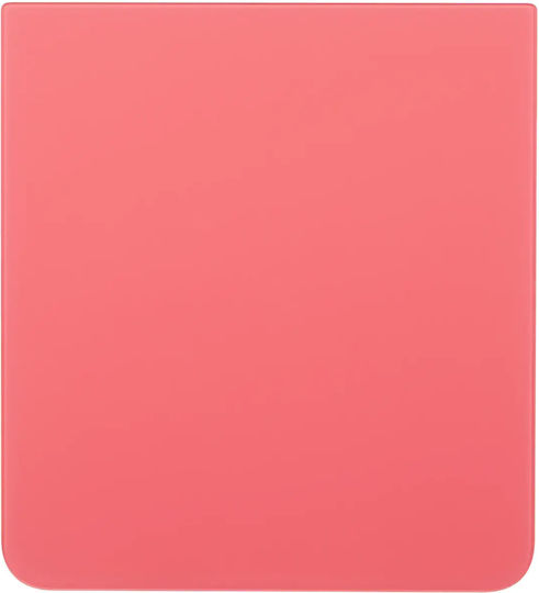 Bottom Back Cover Glass Samsung Galaxy Z Flip 7 5g No Logo Aftermarket Plus Coral Red