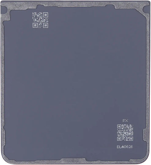 Bottom Back Cover Glass Samsung Galaxy Z Flip 7 5g No Logo Aftermarket Plus Coral Red
