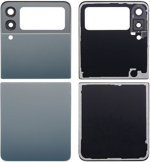 Unterer Rückseitenabdeckung Glas Samsung Galaxy Z Flip3 5G Service Pack Grün