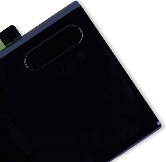 Задно Стъкло Капак Обектив Камера Samsung Galaxy Note 10 Plus 5G Сервизен Комплект Aura Черен