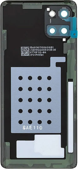Rückseitiges Glas Kameralinse Samsung Galaxy Note 10 Lite Service Pack Aura Schwarz