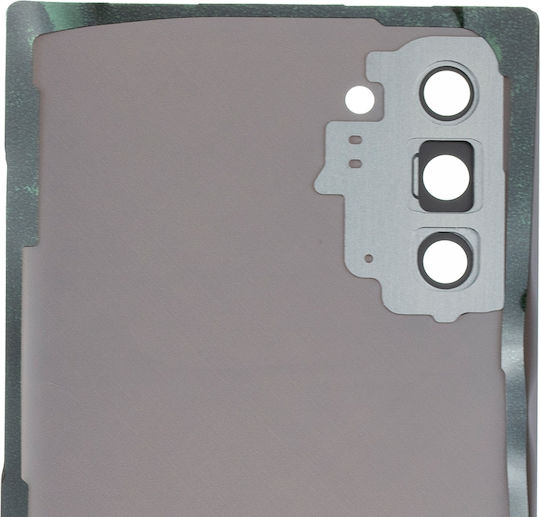 Back Cover Glass Camera Lens Samsung Galaxy Note 10 Service Pack Aura White