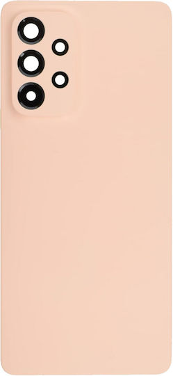 Задно Стъкло Капак Обектив Камера Samsung Galaxy A53 5g A536 2022 Сервизен Комплект Праскова