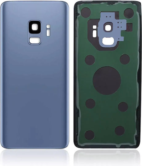 Back Cover Glas Kameraobjektiv Samsung Galaxy S9 Service Pack Korallenblau