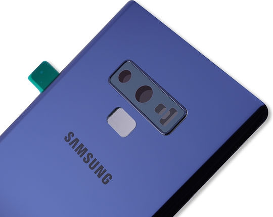 Заден Капак Стъкло Обектив Камера Samsung Galaxy Note 9 Сервизен Комплект Океанско Синьо