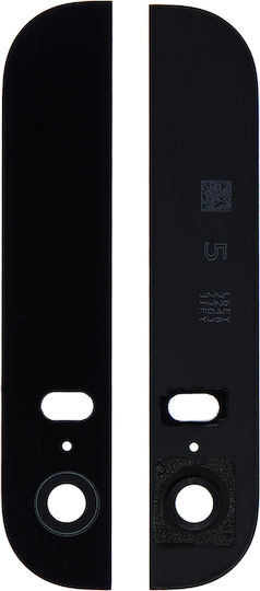 Back Glass Up + Down Iphone 5s Black