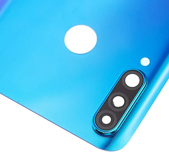 Sticlă Capac Spate Lentilă Cameră Huawei P30 Lite Nova 4e 6gb Ram Fără Logo Albastru Păun