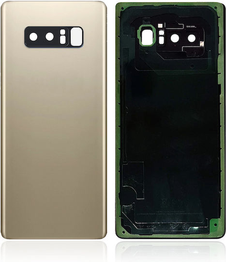 Back Cover Glass Camera Lens Samsung Galaxy Note 8 No Logo Aftermarket Plus Maple Gold