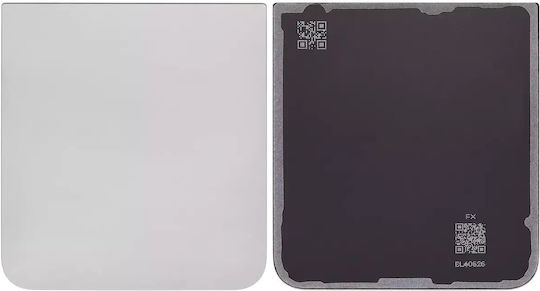 Hintere Abdeckung Glas Samsung Galaxy Z Flip 6 5G Aftermarket Plus Silbergrau Schatten