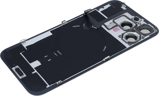 Back Glass W Magsafe Magnet & Nfc & Flashlight Flex Iphone 16 Pro Max Service Pack Natural Titanium