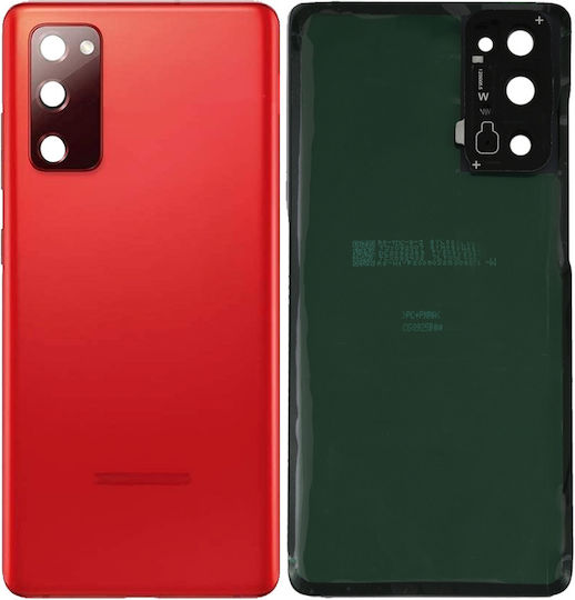 Sticlă Capac Spate Lentilă Cameră Samsung Galaxy S20 FE Pachet Service Roșu Cloud