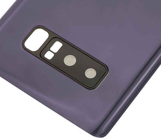 Задно Стъкло Капак Обектив За Камера Samsung Galaxy Note 8 Без Лого Следпродажбен Плюс Орхидеен Сив