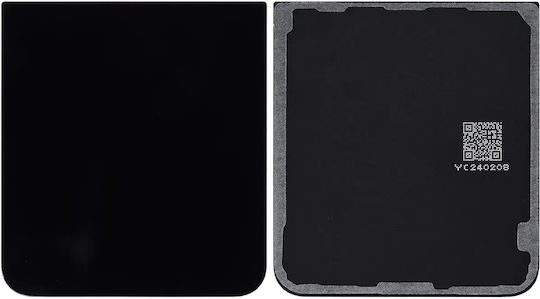 Bottom Back Cover Glass Samsung Galaxy Z Flip 7 Fe 5g No Logo Aftermarket Plus Black