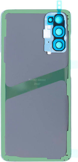 Back Cover Glass Camera Lens Samsung Galaxy S20 5g No Logo Aftermarket Plus Cloud Blue