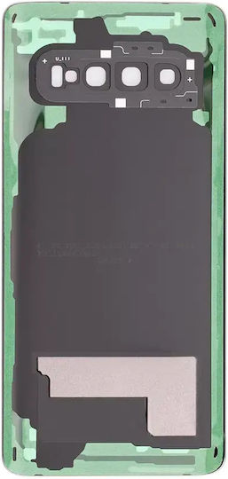 Rückseitiges Glas Kameraobjektiv Samsung Galaxy S10 Service Pack Prisma Schwarz