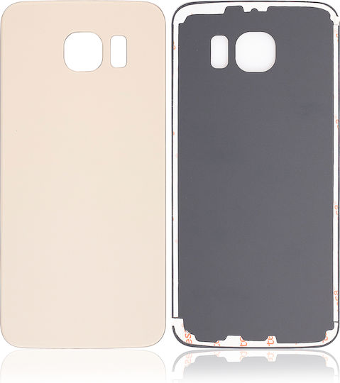 Sticlă Spate Samsung Galaxy S6 Fără Logo Aftermarket Plus Auriu