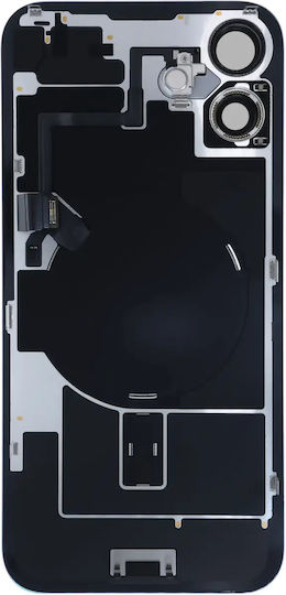 Back Glass W Magsafe Magnet & Nfc & Flashlight Flex Iphone 16 Plus Genuine Oem Ultramarine