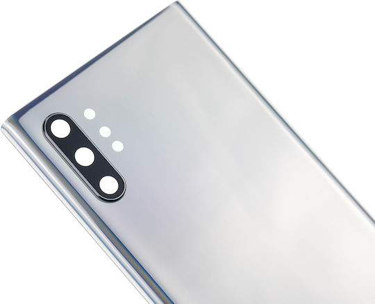 Back Cover Glass Camera Lens Samsung Galaxy Note 10 Plus 5g No Logo Aftermarket Plus Aura Glow Silver